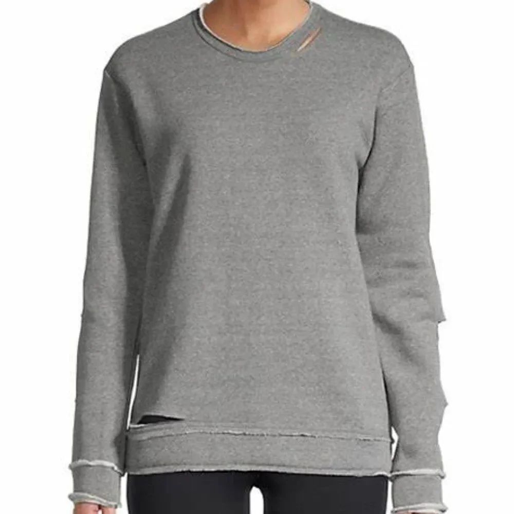 NWT Alala Gray Cypher Slash Sweatshirt Top